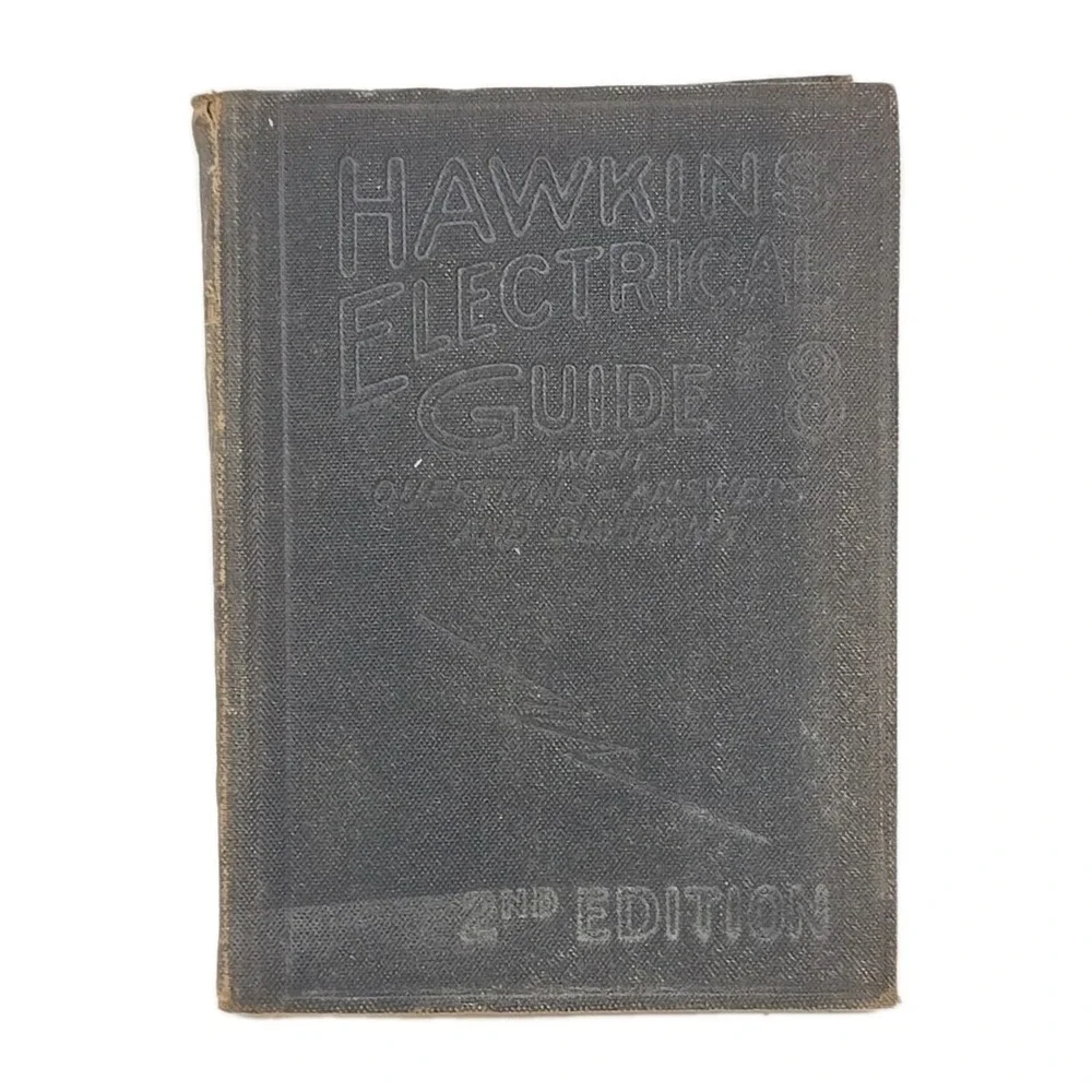 1917 Hawkins Electrical Guide #1 2nd Ed. & Guide #8 2nd Ed.  Lot of 2 Books U113